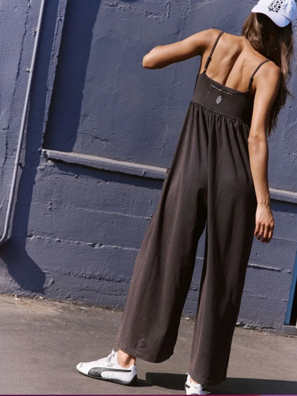 FP Movement Hot Shot Strappy Onesie in Black sz L NWT $80R - Picture 4 of 7